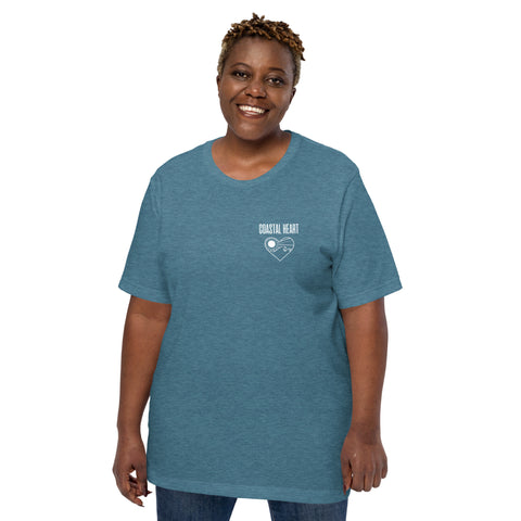 Coastal Heart Blue Seas Tshirt